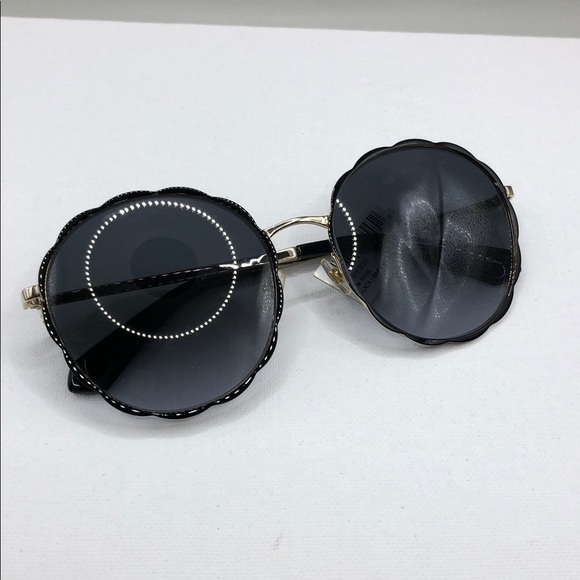 Kate Spade Cannes Gold Gradient Lens Round Sunglasses NEW main image 6